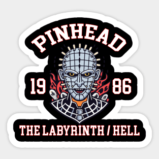 Pinhead University Halloween Hoodie Sticker